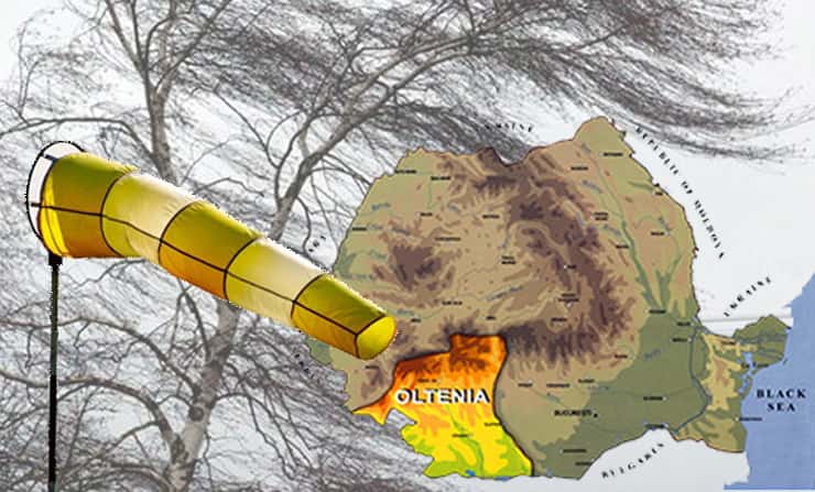 COD GALBEN de vânt puternic în Oltenia