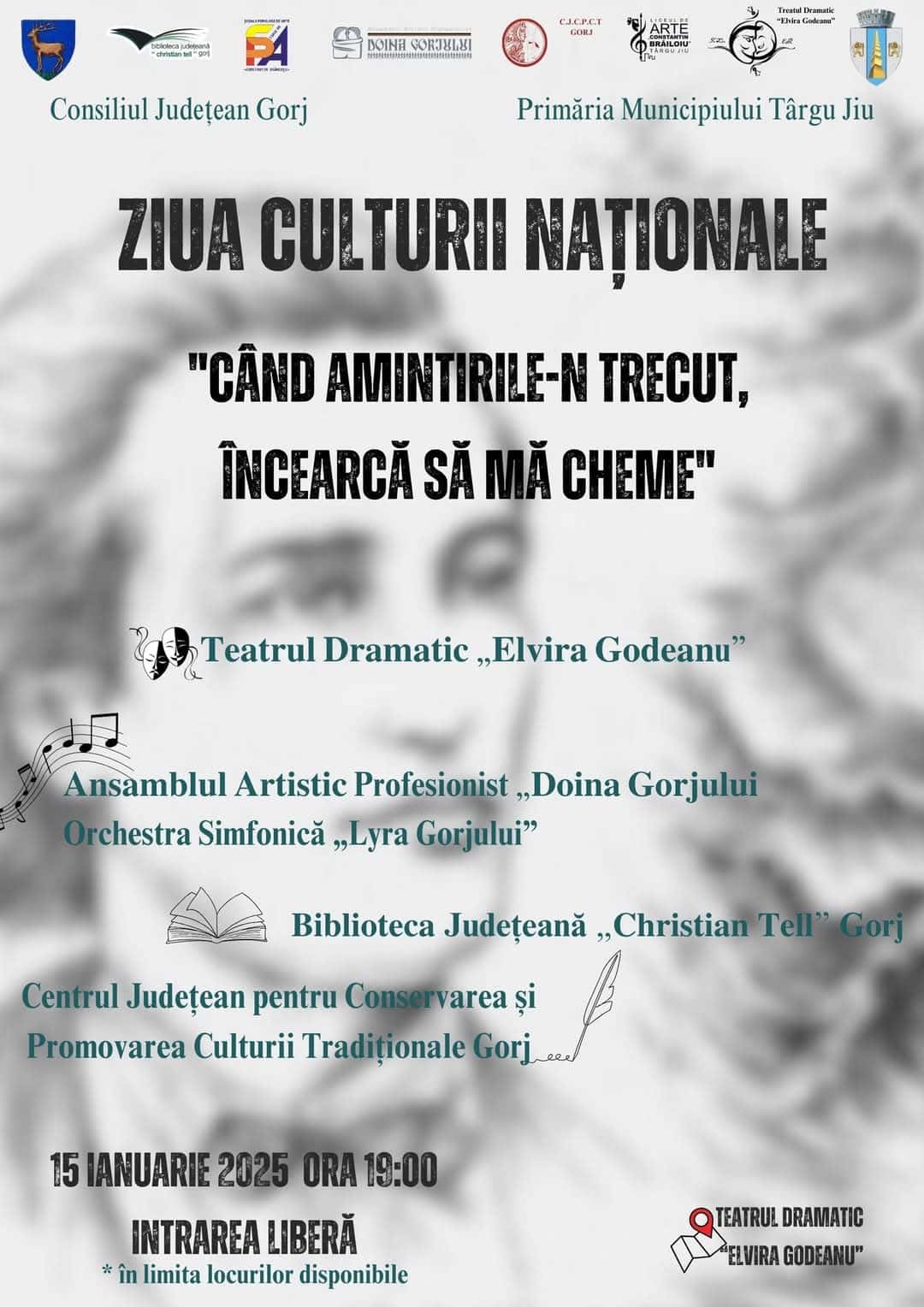 Ziua Culturii Naționale, sărbătorită la Teatrul Dramatic "Elvira Godeanu"