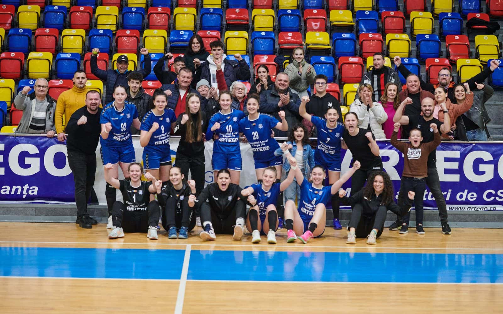 CSM Târgu Jiu Junioare 1, calificare de pe primul loc în grupă în faza superioară a Campionatului Național