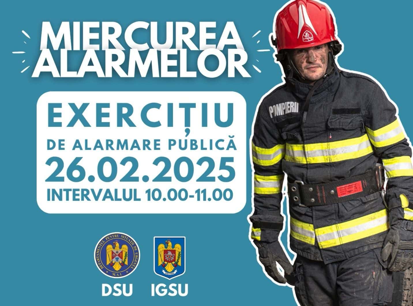 Se reiau exercițiile de alarmare publică