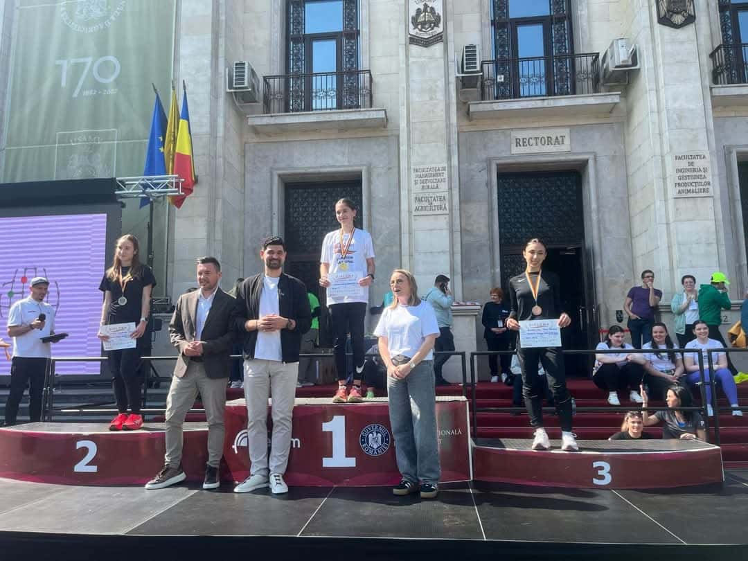 Elevă a Colegiului Național "Ecaterina Teodoroiu", medaliată cu bronz la Campionatul Național de Atletism