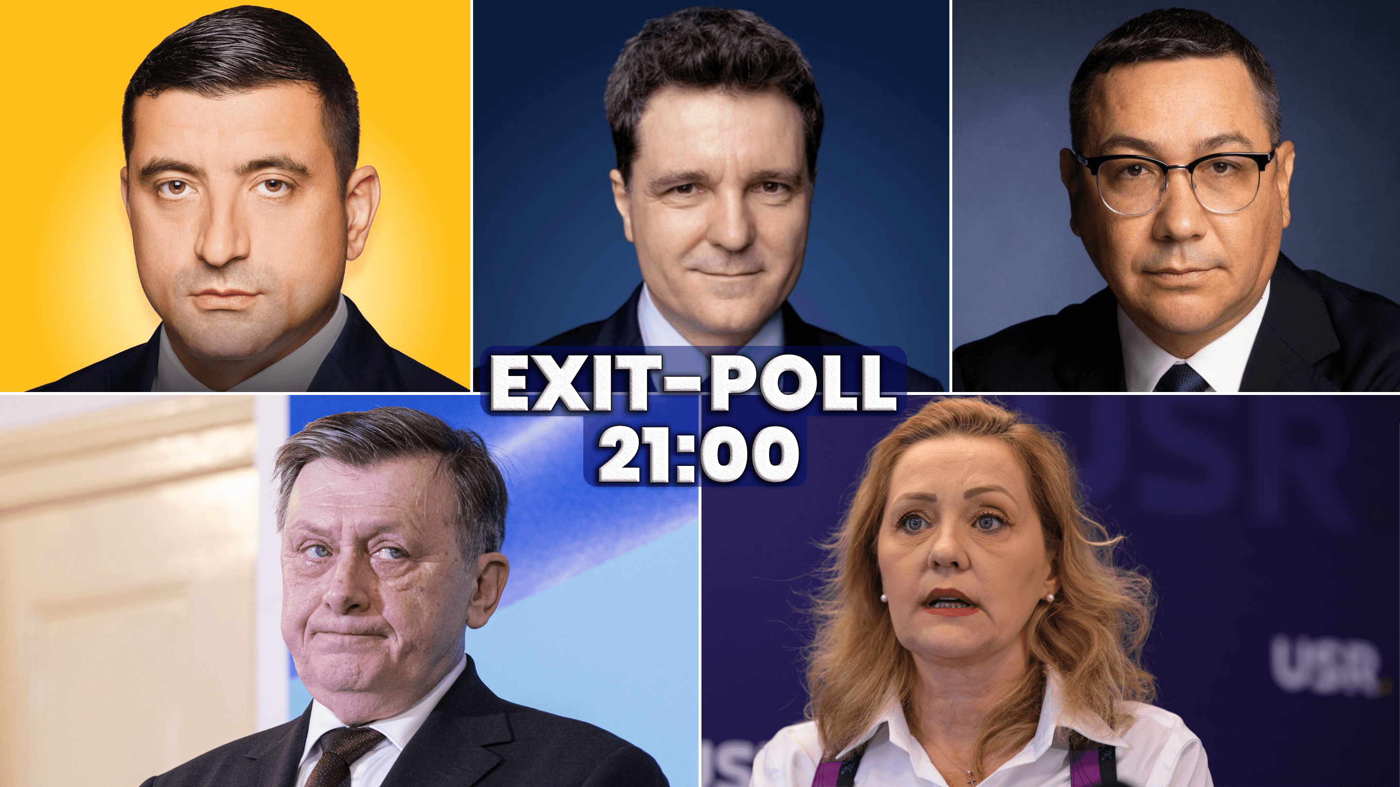 Rezultate EXIT-POLL-uri - ora 21:00