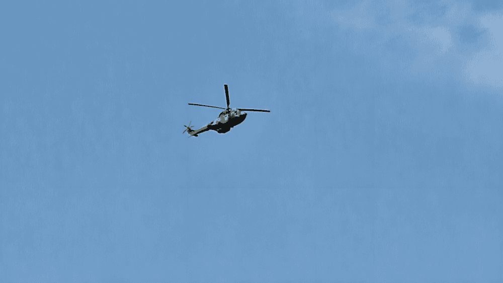 Elicoptere militare deasupra Târgu Jiului
