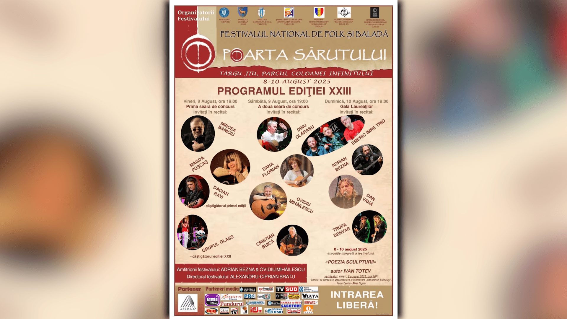 Festivalul „Poarta Sărutului” - ediția a XXIII-a