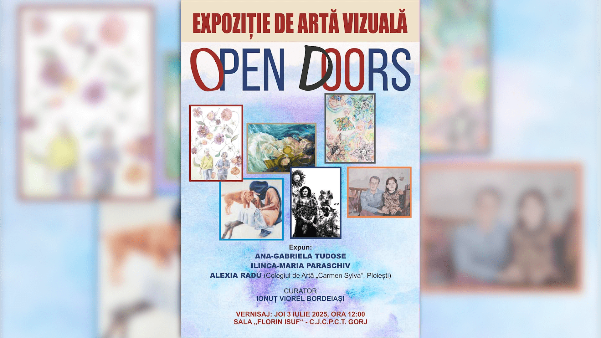 „OPEN DOORS” – Expoziție de artă vizuală contemporană la Gorj