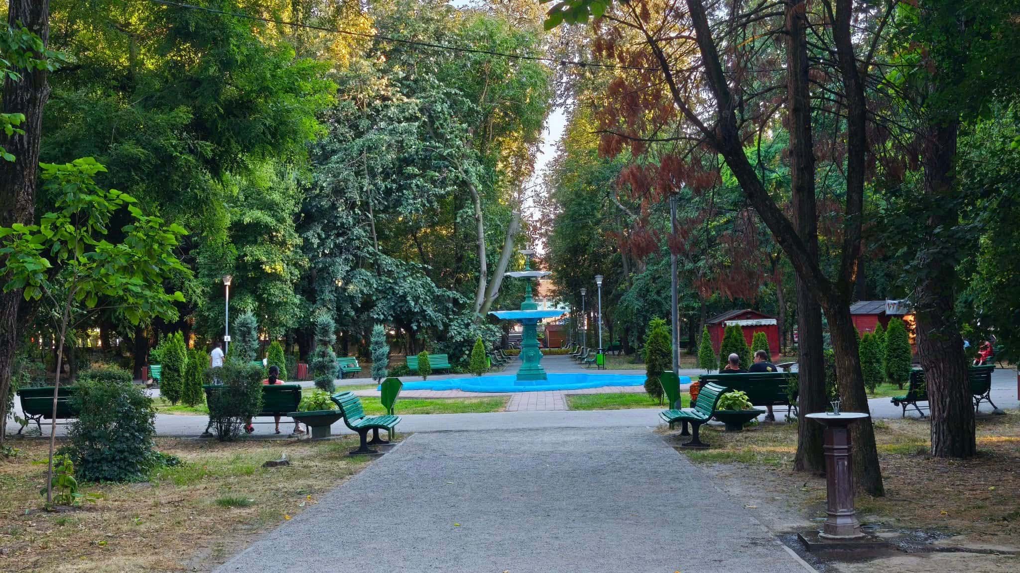 Parcul Central din Târgu Jiu intră în reabilitare completă