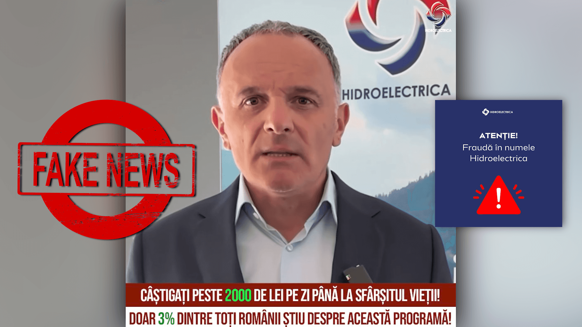 Hidroelectrica avertizează despre deepfake-uri frauduloase