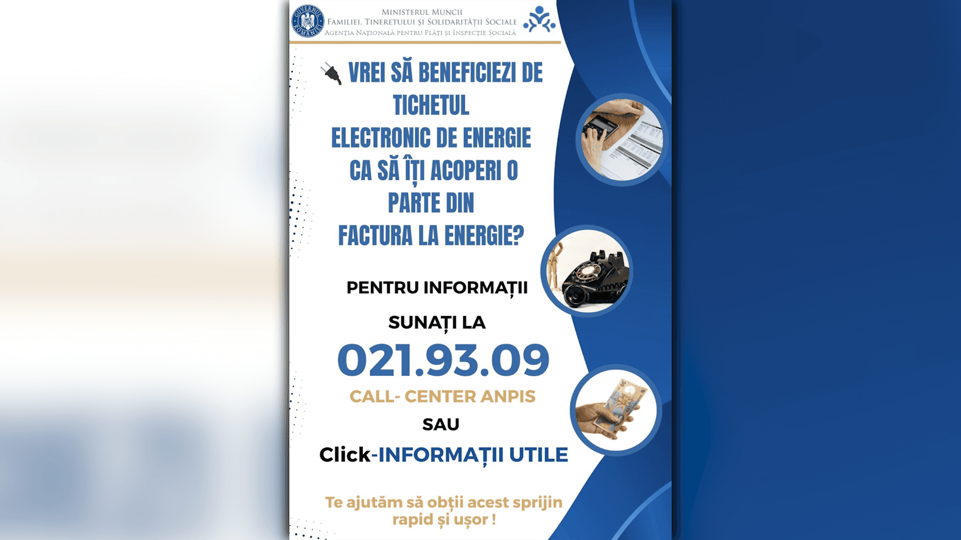 Tichet energie: termen limită 27 septembrie