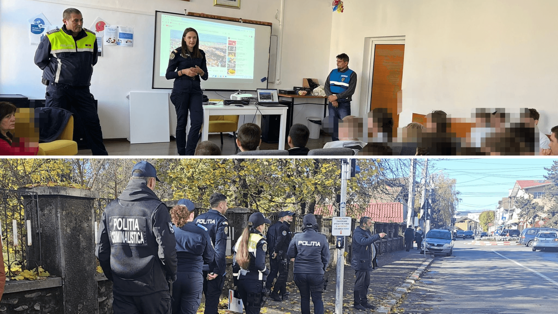 Acțiuni integrate ale polițiștilor gorjeni pentru siguranța elevilor