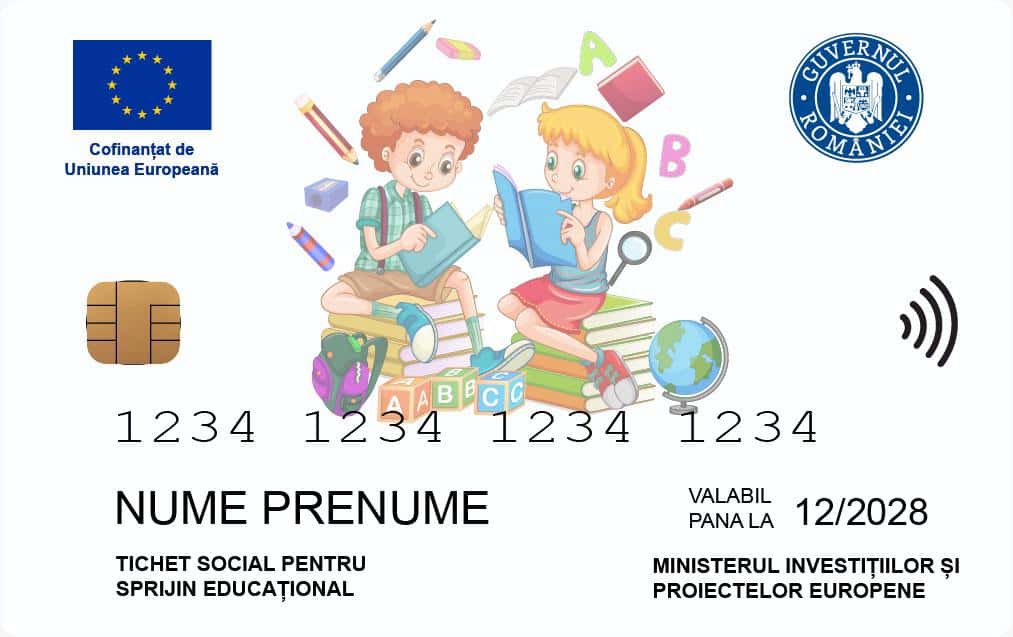 Cardurile educaționale pentru elevi, încărcate în noiembrie