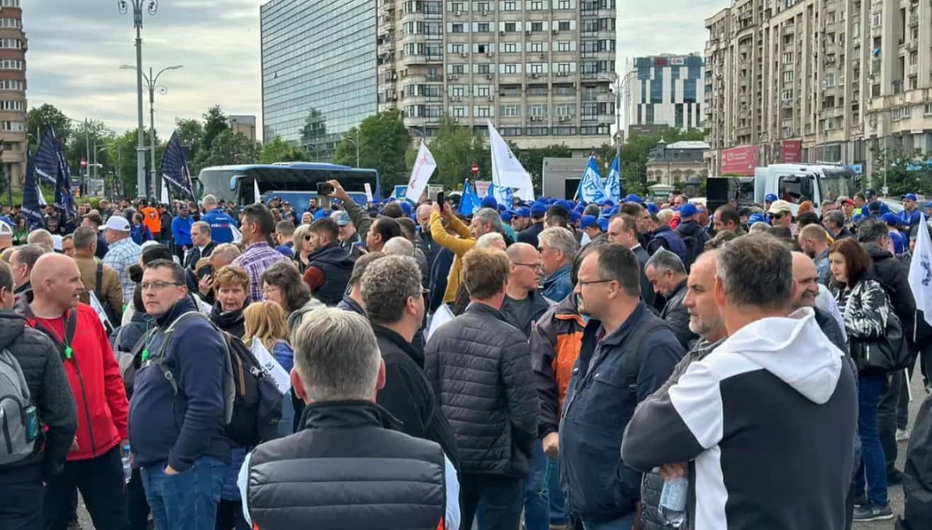 Sindicaliștii Blocului Național Sindical ies în stradă