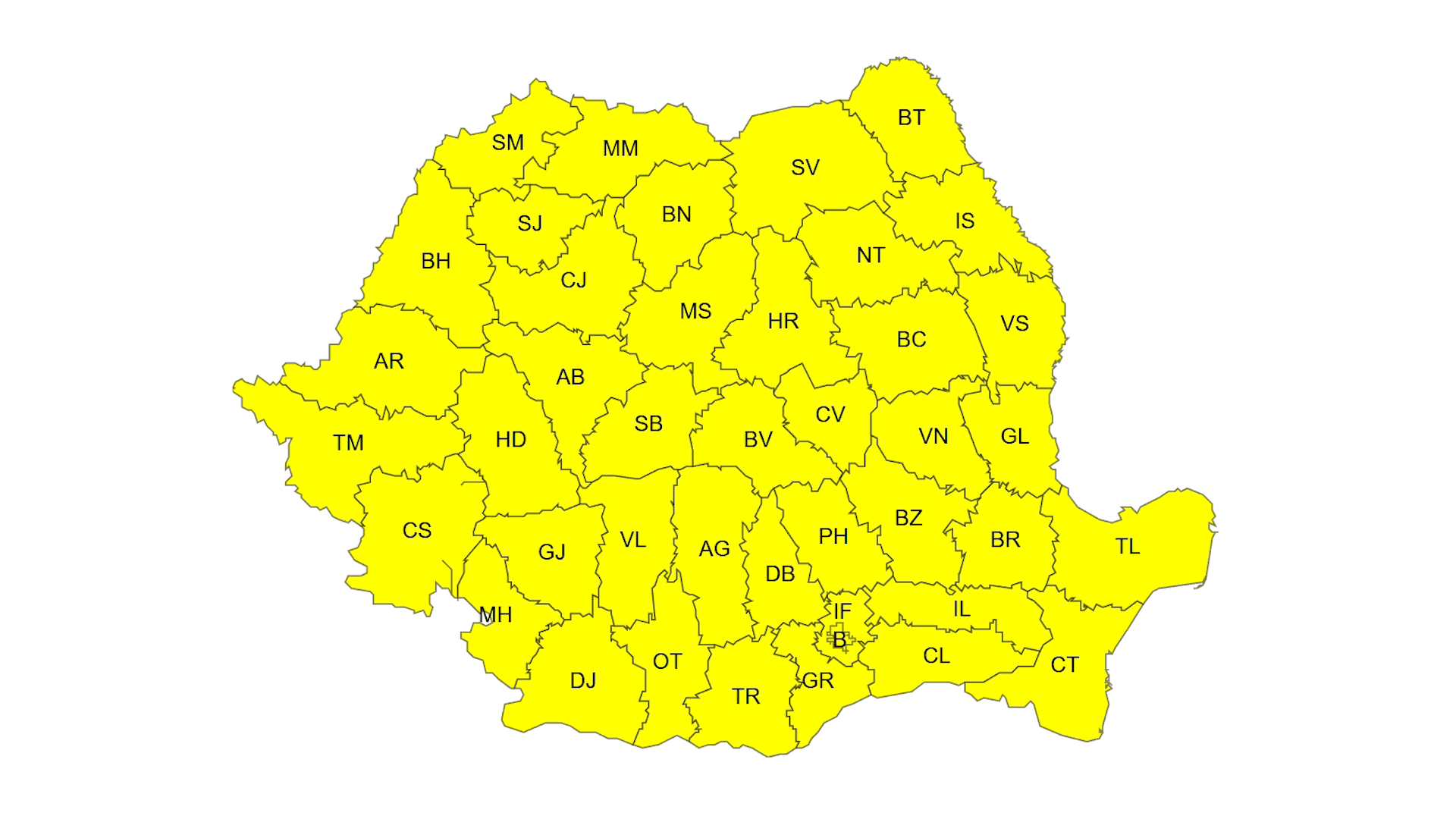 Temperaturi scăzute pe întreg teritoriul țării