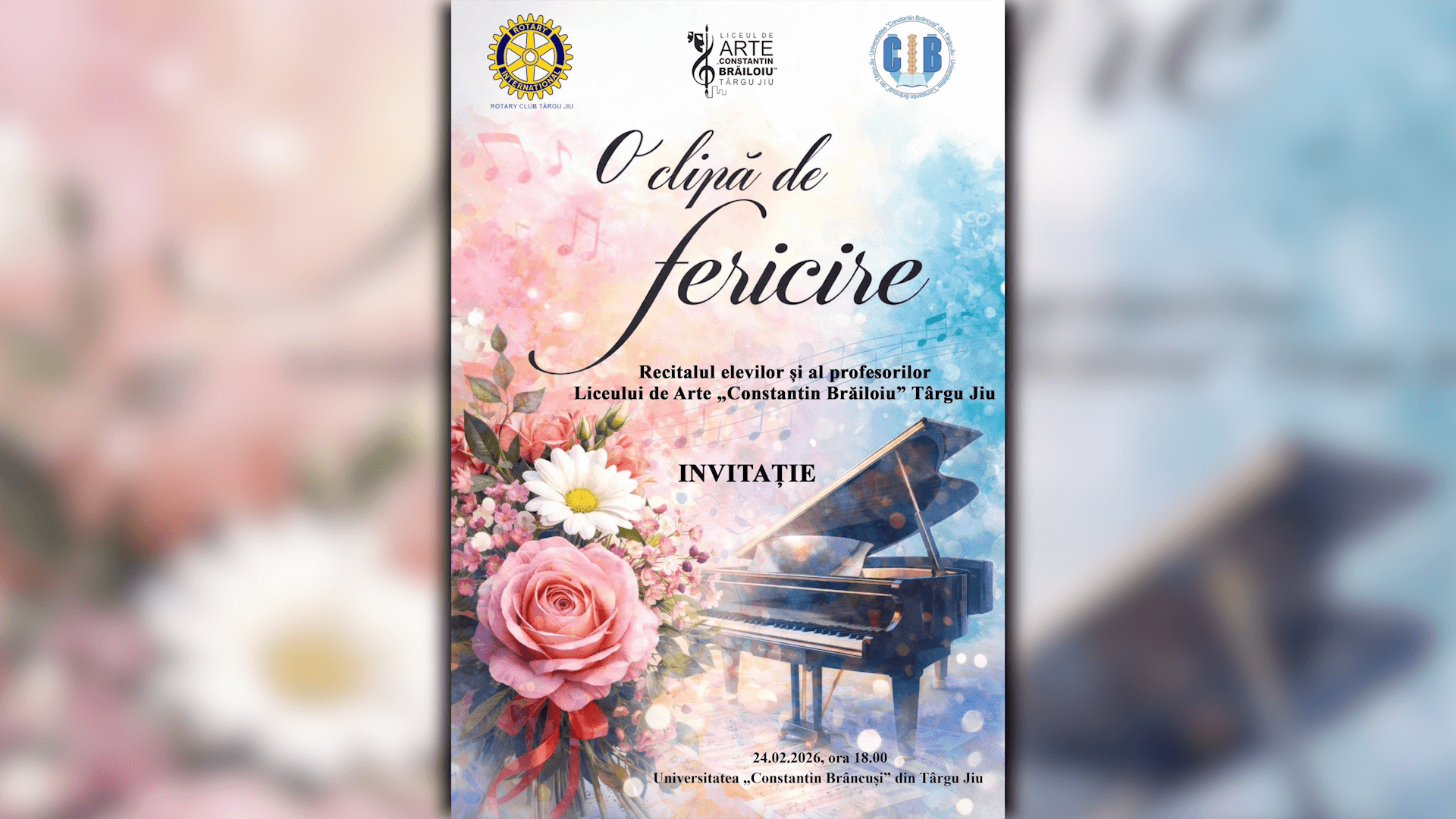 Eveniment de Dragobete, realizat de Liceul de Arte „Constantin Brăiloiu”