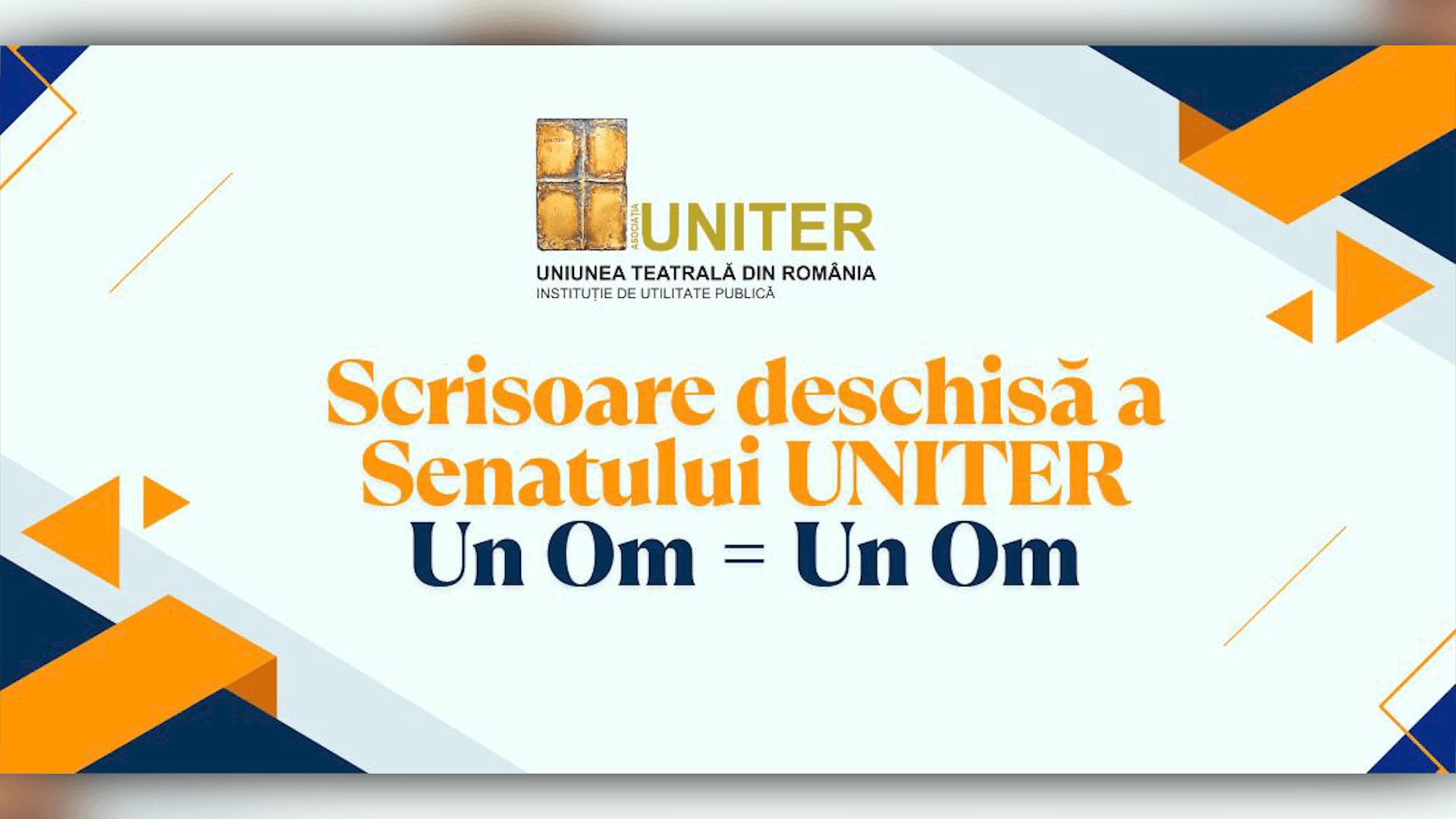 UNITER către Ministerul Culturii: „Nostalgie a anilor ’80”