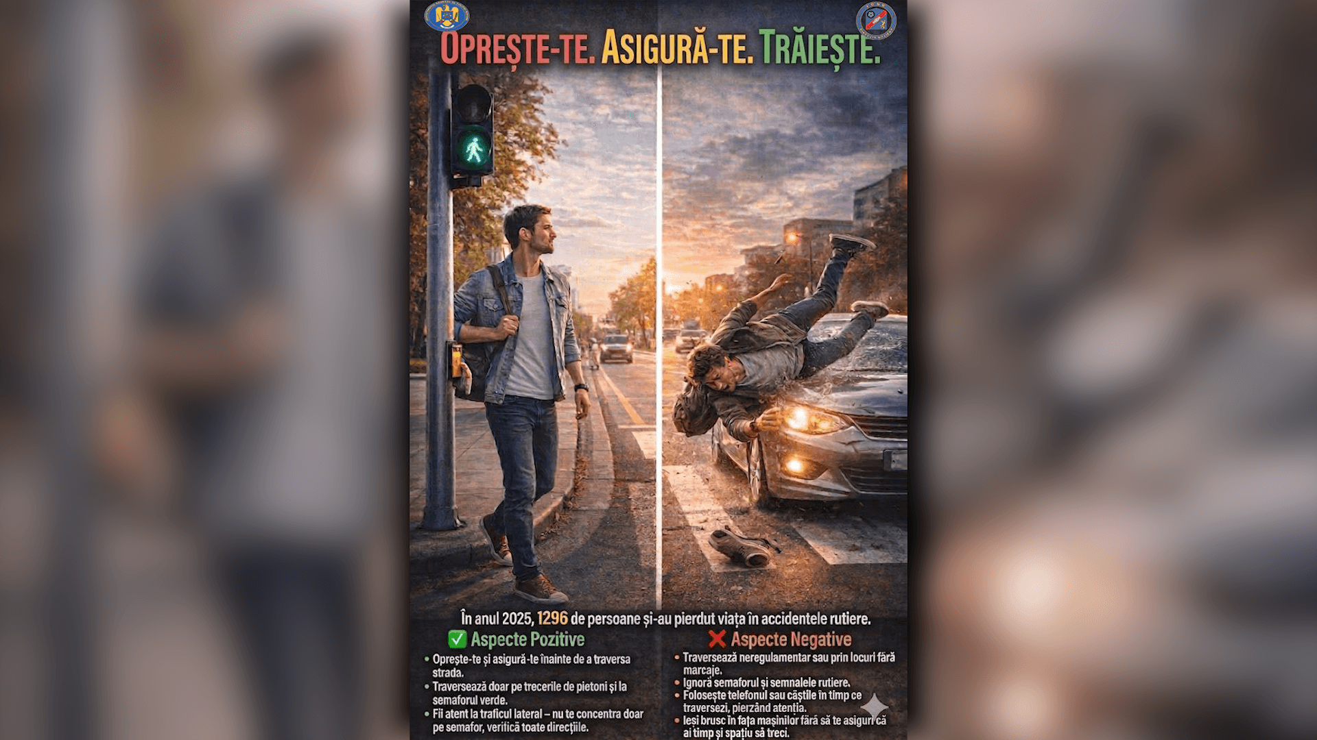 IPJ Gorj: Acțiuni dedicate siguranței pietonilor