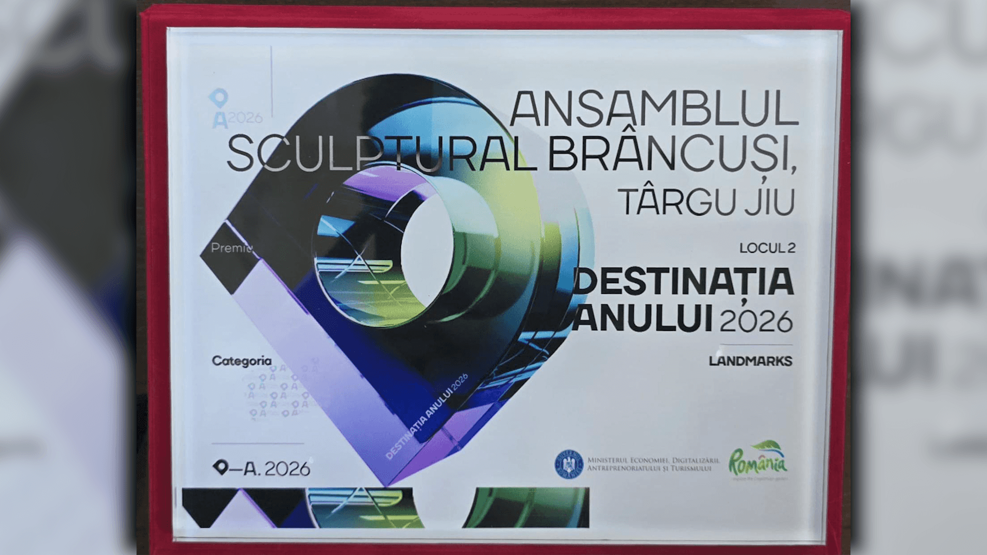 Târgu Jiu, locul al doilea la categoria „Landmarks”