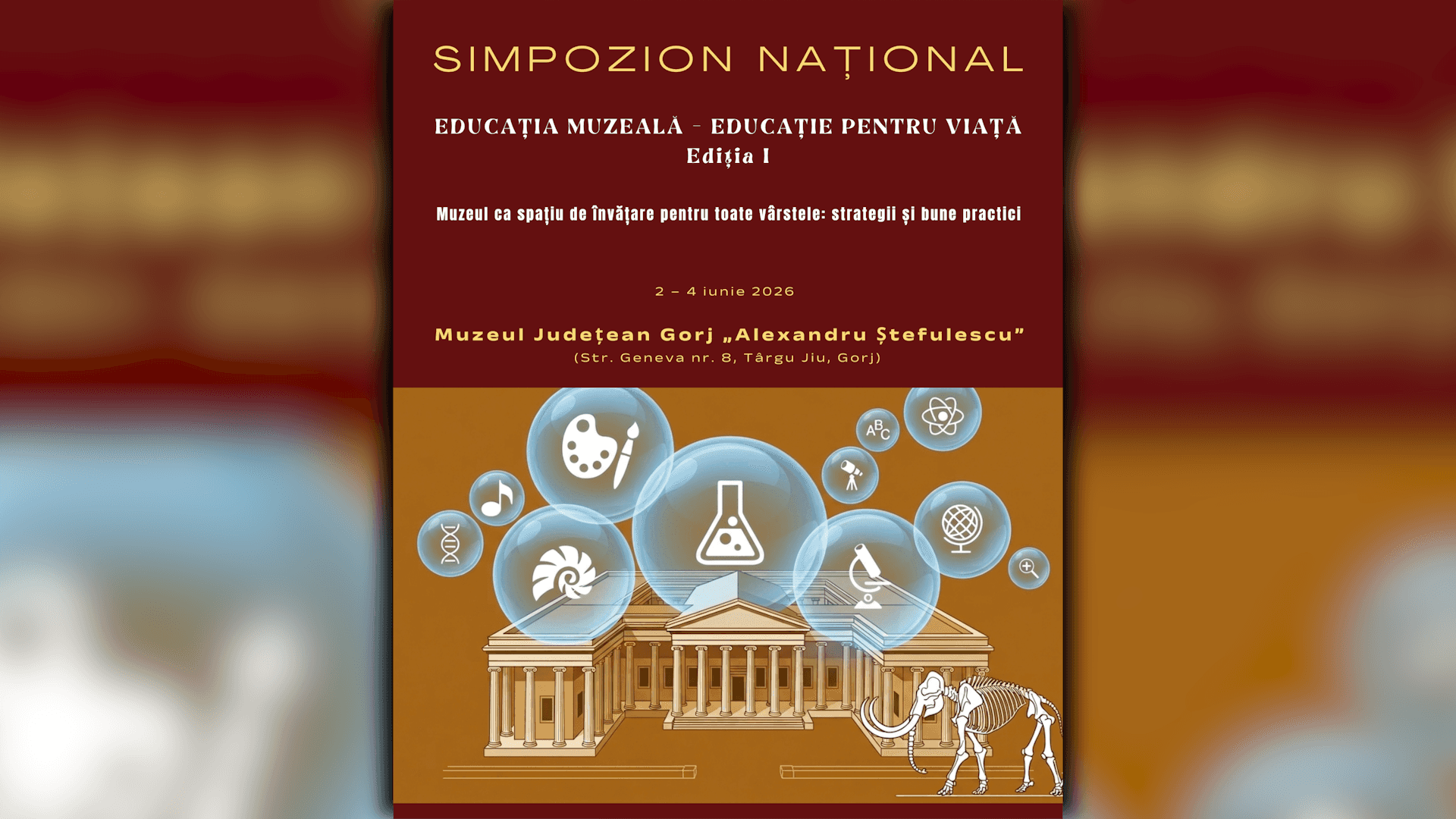 Muzeul Județean Gorj, capitala educației muzeale pentru trei zile