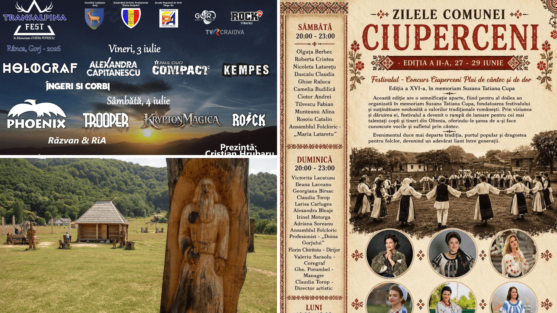 Programul evenimentelor culturale: 29 iunie - 4 iulie