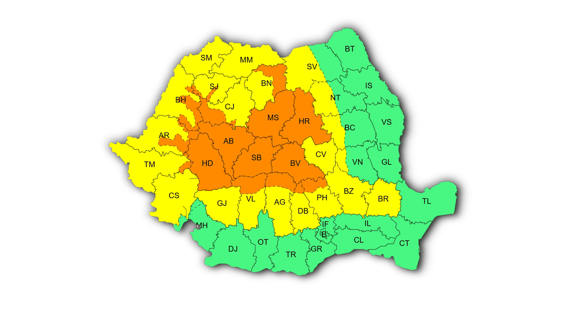 După caniculă, județul Gorj este vizat de instabilitate atmosferică