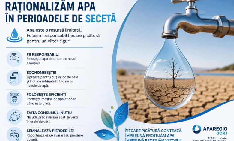 Apel la consumul responsabil de apă