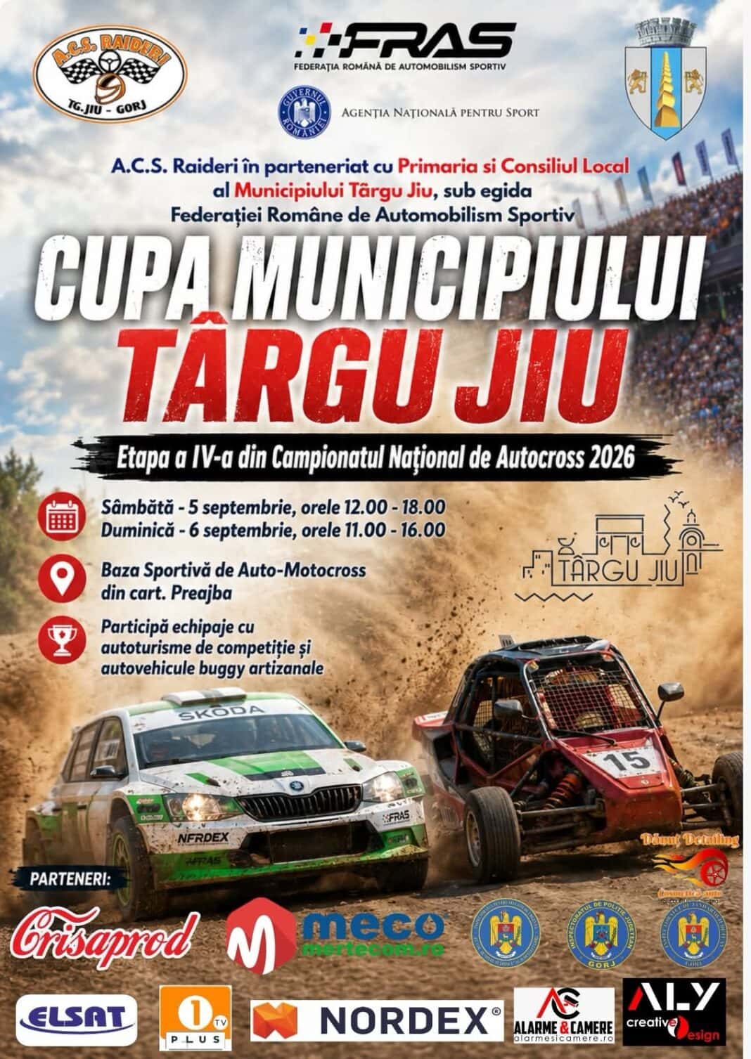 Spectacol de viteză și adrenalină pe patru roți la Târgu Jiu