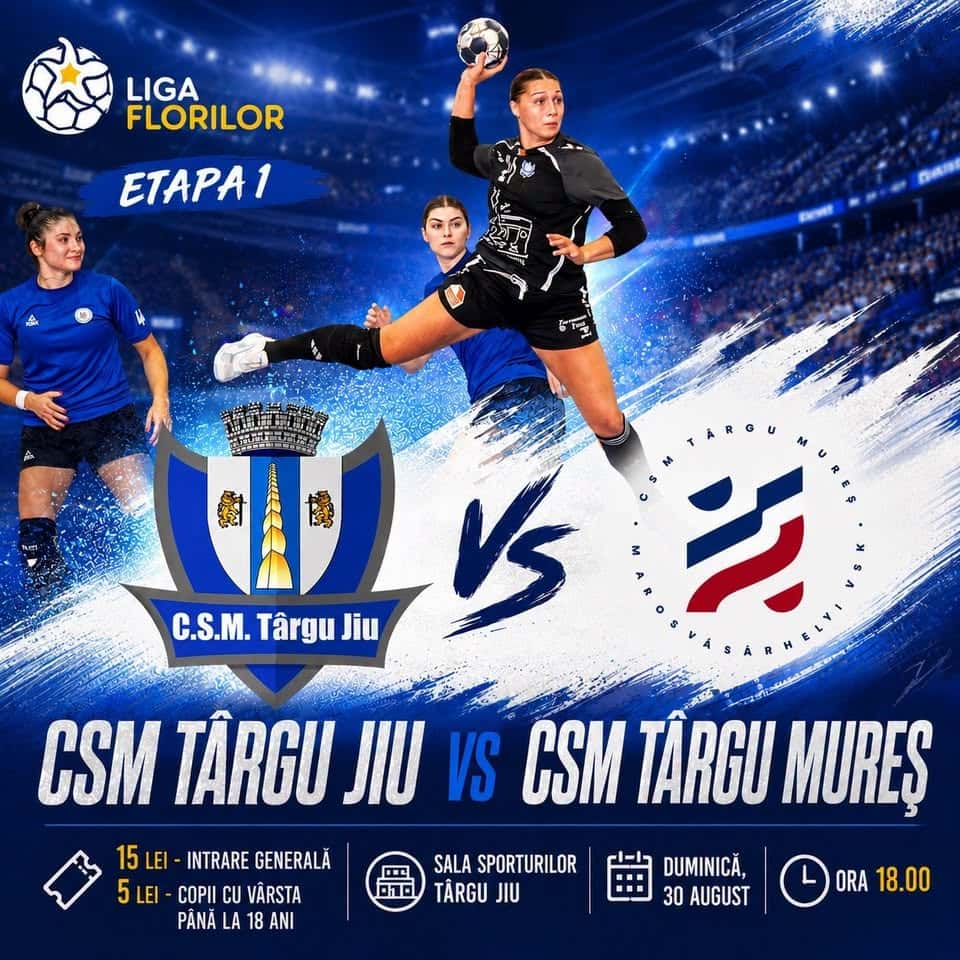 Meci de handbal duminică, la Târgu Jiu