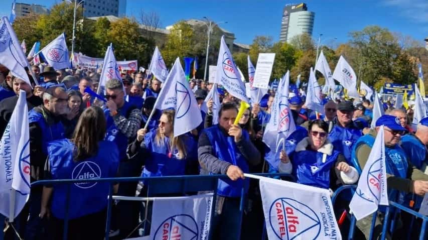 Protest la Ministerul Muncii