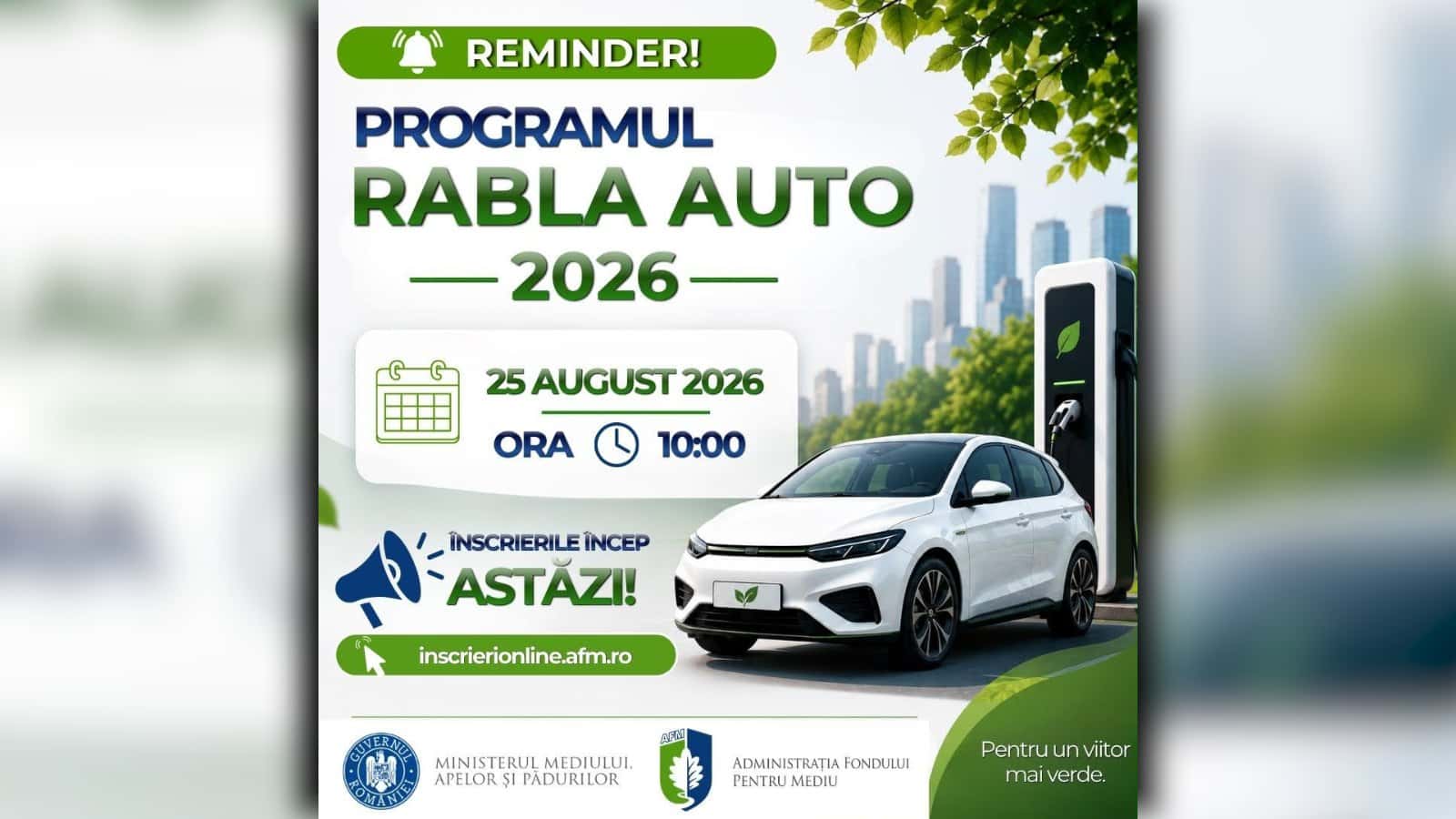 O nouă sesiune a programului Rabla a fost deschisă