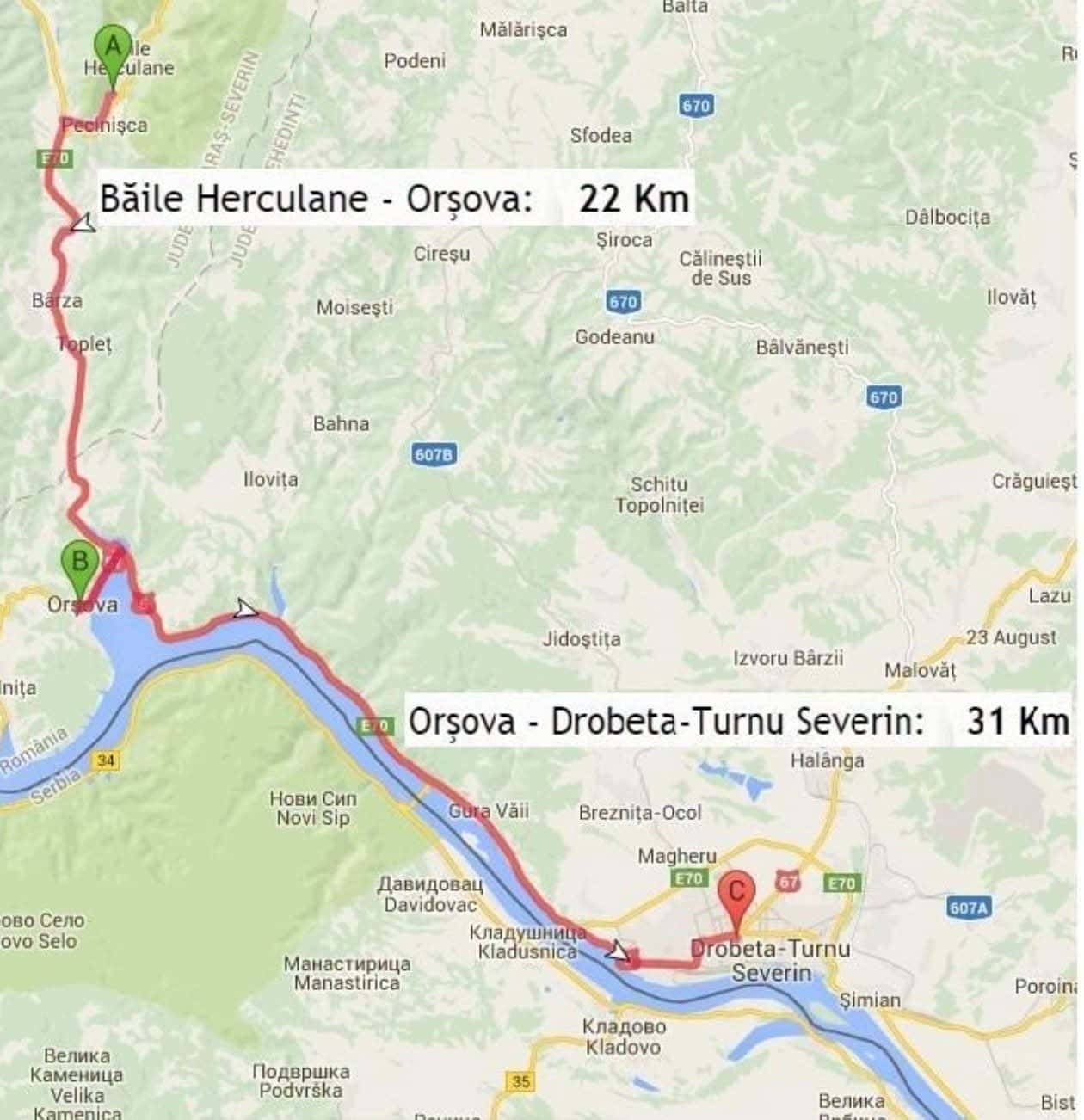 Circulație închisă pe DN 67D, în zona Băile Herculane