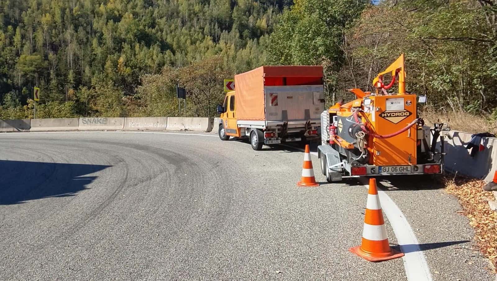 Lucrări pe Defileul Jiului