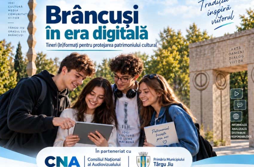 Brâncuși mai aproape de tineri printr-un proiect digital