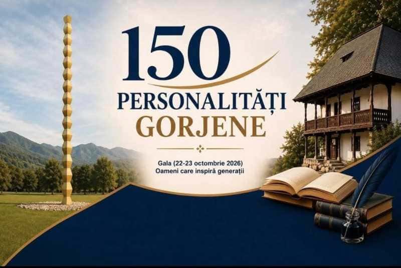 Gala „150 de personalități gorjene”, în acest weekend la Târgu Jiu
