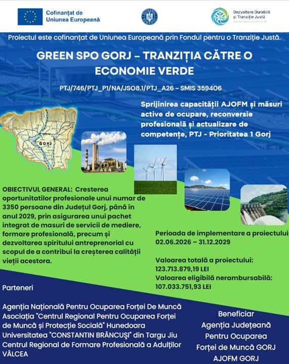 AJOFM Gorj oferă sprijin pentru angajare și deschiderea unei afaceri