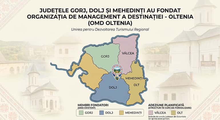 Gorjul printre fondatorii Organizației de Management al Destinației Oltenia